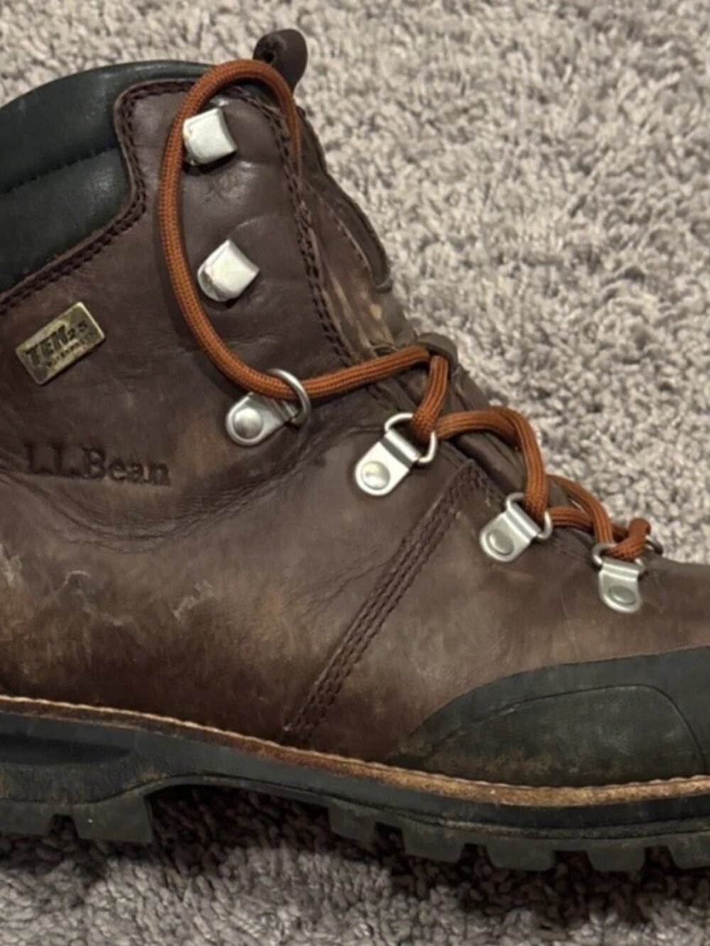LL Bean Men's 8 M Knife’s Edge TEK2.5 296443 Waterproof Leather Hiking Boots